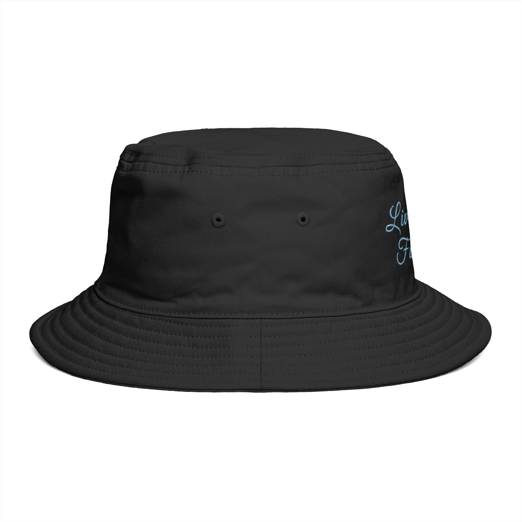 Living for Fishing Bucket Hat – Embroidered Angler Outdoor Hat
