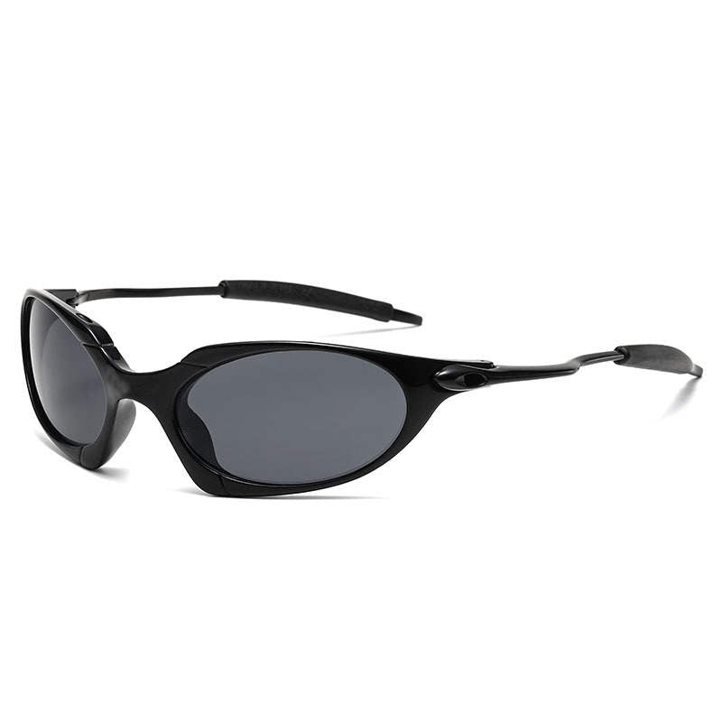 Black Polarized Fishing Sunglasses — Metal Arms, Crystal Clarity